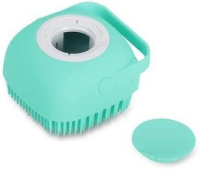 TEDRED silicon bath body brush with shampoo dispenser for bath in shower multicolor