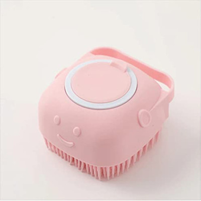 TEDRED silicon bath body brush with shampoo dispenser for shower easy to clean multicolor