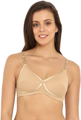 jockey non padded bra with bow skin | JOCKEY Beige Women Sports Non Padded Bra(Beige)
