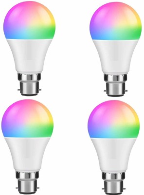 Nightstar 10 W Round B22 LED Bulb(Multicolor, Pack of 4)