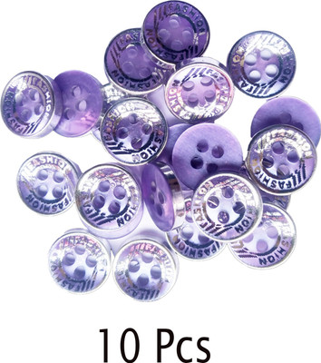lookat Button Combo Used in Sewing, Scrap Booking, Art & Craft, Decorations Plastic Buttons(Pack of 10)
