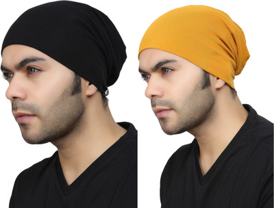 Bismaadh Solid Skull Cap Cap(Pack of 2)