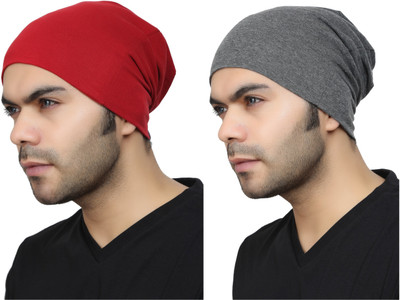 Bismaadh Solid Skull Cap Cap(Pack of 2)