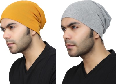 Bismaadh Solid Skull Cap Cap(Pack of 2)