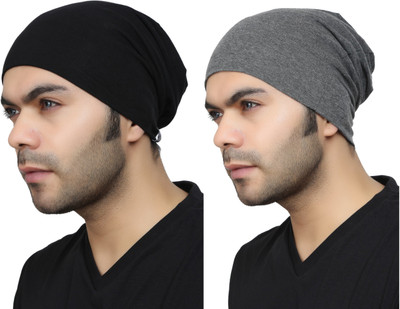 Bismaadh Solid Skull Cap Cap(Pack of 2)