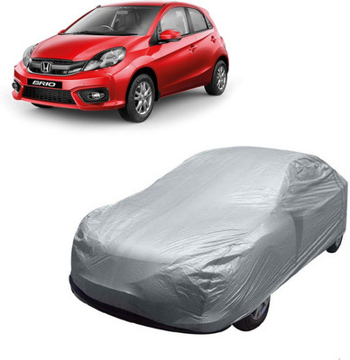 Shronie Car Cover For Honda Brio (Without Mirror Pockets)(Silver)