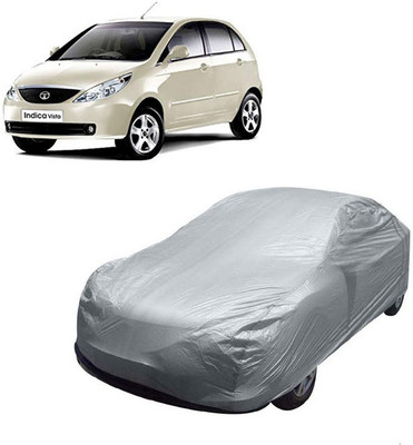 Shronie Car Cover For Tata Indica Vista (Without Mirror Pockets)(Silver)