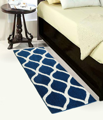Beautiful Home Blue Polyester Runner(2 ft,  X 152.4 cm, Rectangle)
