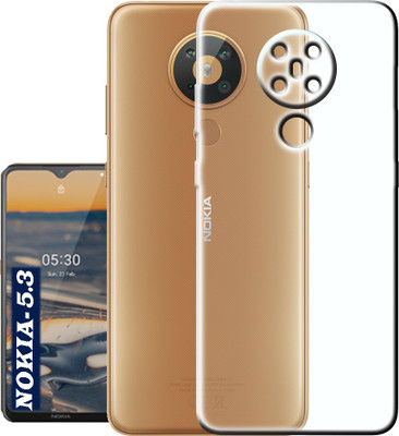Case Club Back Cover for Nokia 5.3(Transparent, Dual Protection, Silicon, Pack of: 1)
