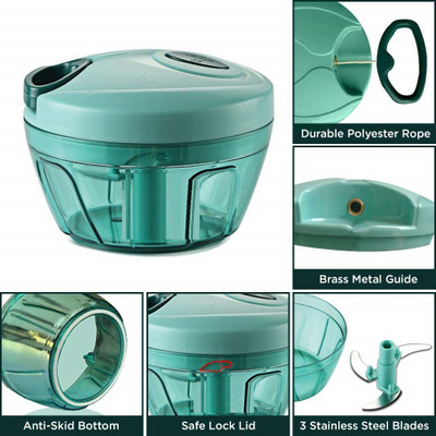 ActrovaX Hand Pull String Vegetable Cutter Vegetable Chopper(1 x Handy Dori Chopper)