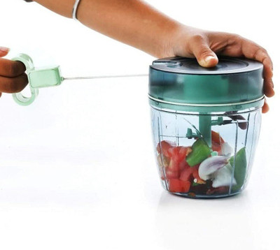 SWISS WONDER Manual Vegetable, Dry Fruit and Onion Chopper Vegetable Chopper(1 x Handy Chopper)