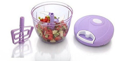 ActrovaX Compact Chopper XL 900 ml with 5 Blades and Whisker Vegetable Chopper(1 x Dori Chopper)