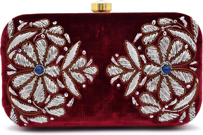FOR THE BEAUTIFUL YOU Party, Casual Red  Clutch