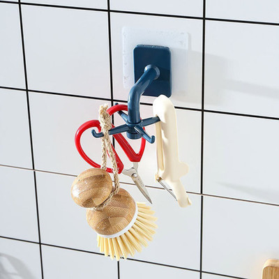AL ATASH Storage Hooks 360 ° Rotating Folding Hooks Kitchen Wall Hooks Multipurpose Hook Closet Organizer