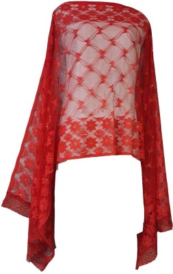 shakti Net Self Design Women Dupatta