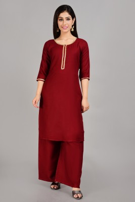 TUHINZIFAB Women Kurti Palazzo Set