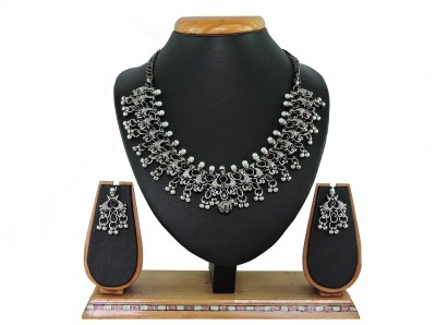 VATSALYA creation Alloy Black Silver Black Jewellery Set(Pack of 1)