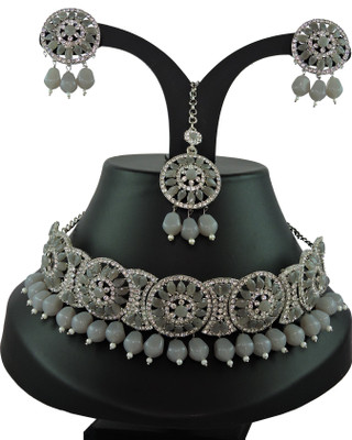 VATSALYA creation Alloy Green Jewellery Set(Pack of 1)