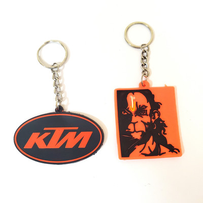 ShopTalk Hanuman & Ktm Duke Rubber Pack of 2 Key Chain