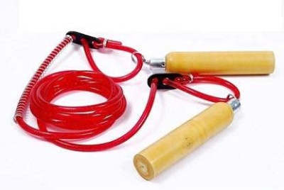 lookat WOODEN HANDLE PVC ROPE SKIPPING ROPE Freestyle Skipping Rope(Length: 10 cm)