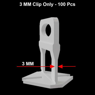 Fairmate Tile Levelling Tool 100 Clips - 3 MM Non-magnetic Line Level(4 cm)