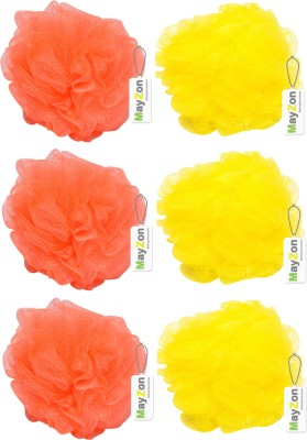 SBTs Loofah(Pack of 6, Yellow, Peach)