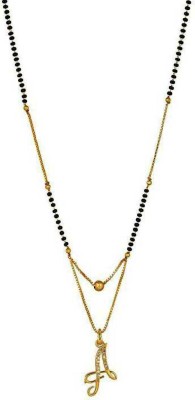 laksh enterprise Traditional (A) Alphabet Mangalsutra for women Alloy Mangalsutra