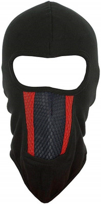 H International Black Bike Face Mask for Men & Women(Size: Free,  Balaclava)