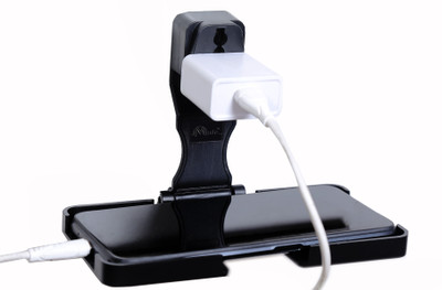mute Wall Mount With 6 amp 3 Pin Universal Plug For All Type of Mobile Mobile Holder
