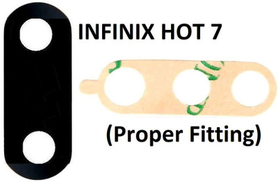 Furious3D Original Replacement Camera Lens Glass with Ring Guard Compatible For Infinix Hot 7 Camera Lens Glass