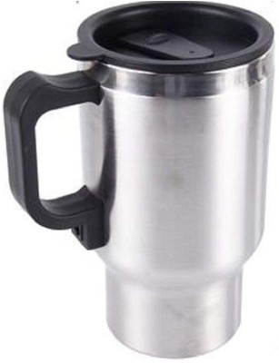 SWISS WONDER ® 12 V Car Charging Electric Kettle Travel Coffee Stainless Steel Coffee Mug(461 ml)