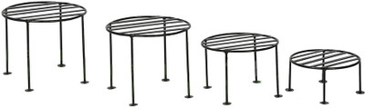 GREEN TOUCH Pack of 4 Size Plant Stand/Planter Stand/Garden Stand Of Pack Of 4 - Home Garden tools Plant Container Set(Pack of 4, Metal)