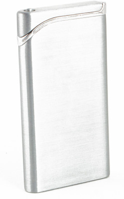 FASTIDIOUS Refillable WindProof Jet Flame Lighter - Premium Silver Slim Elegant Pocket Lighter(Silver)