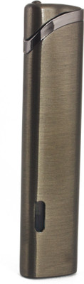 FASTIDIOUS Refillable WindProof Jet Flame Lighter - Slim Premium Grey Pocket Lighter(Black)