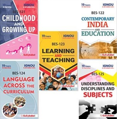 BES-121 Childhood And Growing Up BES-122 Contemporary India And Education BES-123 Learning And Teaching BES-124 Language Across The Curriculam BES-125 Understanding Disciplines And Subjects(Paperback, GPH Panel of Experts) BES-121 Childhood And Growing Up BES-122 Contemporary India And Education BES-123 Learning And Teaching BES-124 Language Across The Curriculam BES-125 Understanding Disciplines And Subjects(Paperback, GPH Panel of Experts)