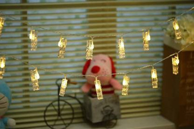 ThodaHatke 16 LEDs 3.05 m Yellow Steady Bulb Rice Lights(Pack of 1)