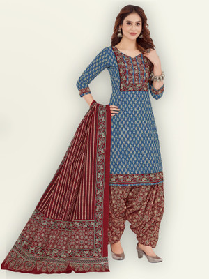 Jevi Prints Printed Kurta, Patiala & Dupatta Set