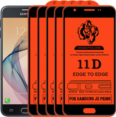 Roxel Edge To Edge Tempered Glass for Samsung Galaxy J5 Prime(Pack of 5)