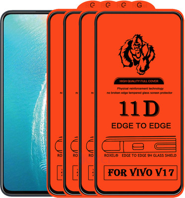 Roxel Edge To Edge Tempered Glass for Vivo V17(Pack of 4)