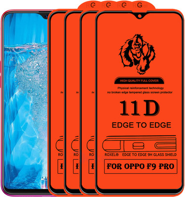 Roxel Edge To Edge Tempered Glass for OPPO F9 Pro(Pack of 4)