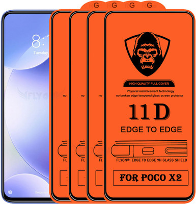 MaxR Edge To Edge Tempered Glass for Poco X2(Pack of 4)