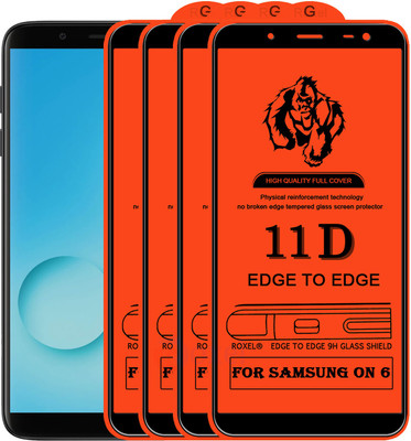 Roxel Edge To Edge Tempered Glass for Samsung Galaxy On6(Pack of 4)