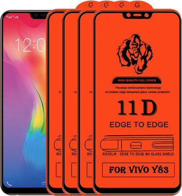 Roxel Edge To Edge Tempered Glass for Vivo Y83(Pack of 4)
