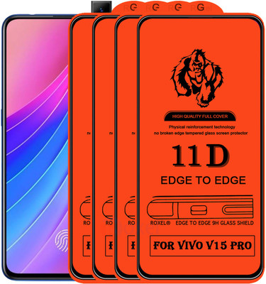 Roxel Edge To Edge Tempered Glass for Vivo V15 Pro(Pack of 4)