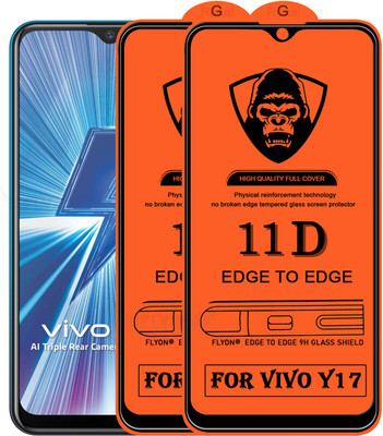 MaxR Edge To Edge Tempered Glass for Vivo Y17(Pack of 2)