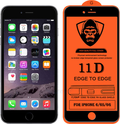 MaxR Edge To Edge Tempered Glass for Apple iPhone 6(Pack of 1)