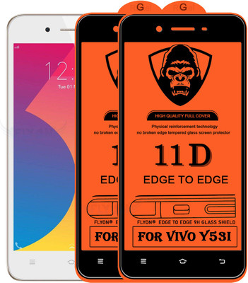 MaxR Edge To Edge Tempered Glass for Vivo Y53I(Pack of 2)