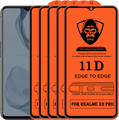 MaxR Edge To Edge Tempered Glass for Realme X2 Pro(Pack of 5)