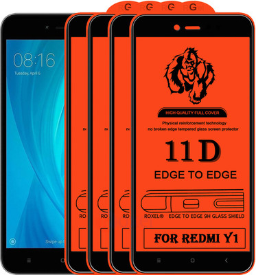 Roxel Edge To Edge Tempered Glass for Mi Redmi Y1(Pack of 4)