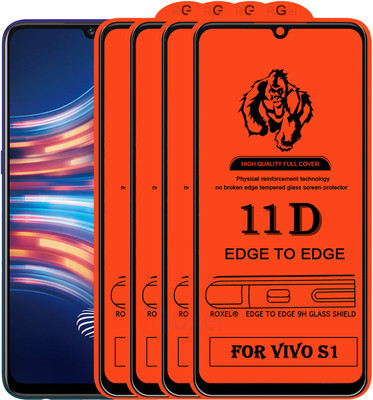 Roxel Edge To Edge Tempered Glass for Vivo S1(Pack of 4)